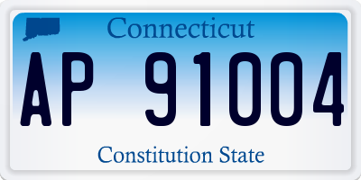 CT license plate AP91004