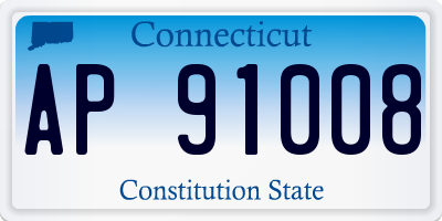 CT license plate AP91008