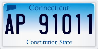 CT license plate AP91011