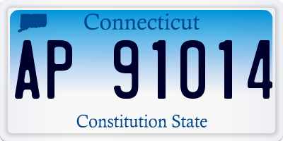 CT license plate AP91014