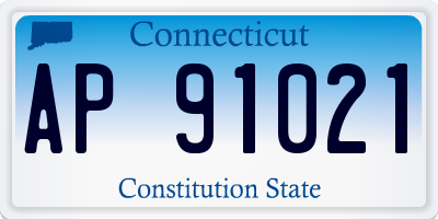 CT license plate AP91021