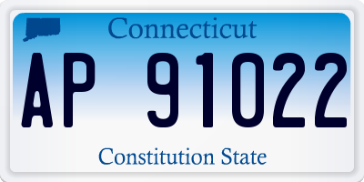CT license plate AP91022