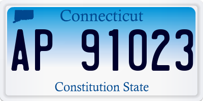 CT license plate AP91023