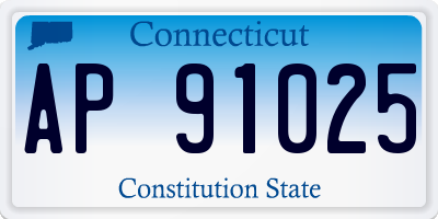 CT license plate AP91025