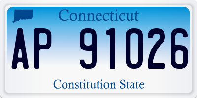 CT license plate AP91026