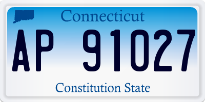 CT license plate AP91027