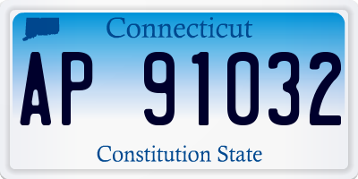 CT license plate AP91032