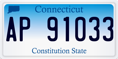 CT license plate AP91033