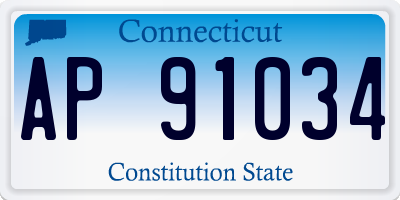 CT license plate AP91034