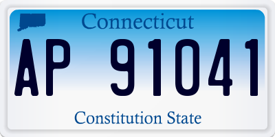 CT license plate AP91041