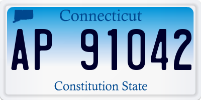 CT license plate AP91042