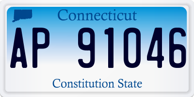 CT license plate AP91046