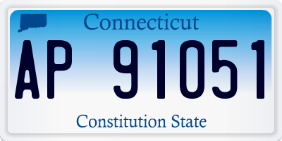 CT license plate AP91051