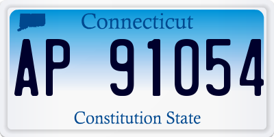 CT license plate AP91054