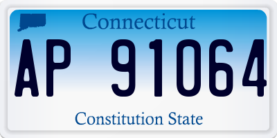 CT license plate AP91064