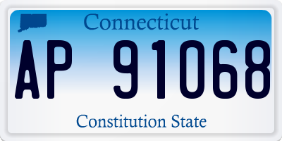 CT license plate AP91068