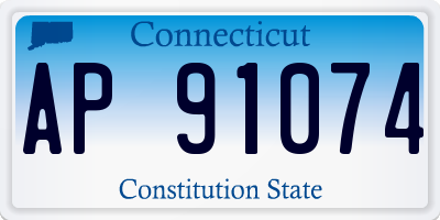 CT license plate AP91074