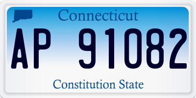 CT license plate AP91082