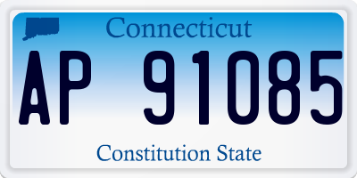 CT license plate AP91085