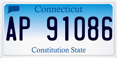 CT license plate AP91086