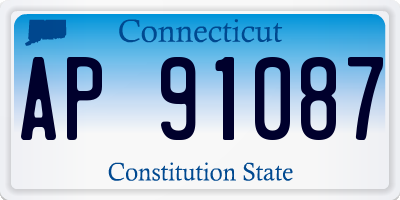 CT license plate AP91087
