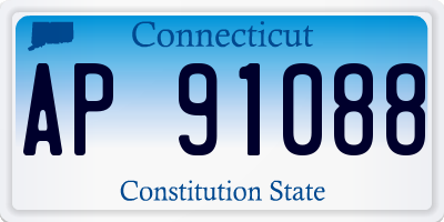 CT license plate AP91088