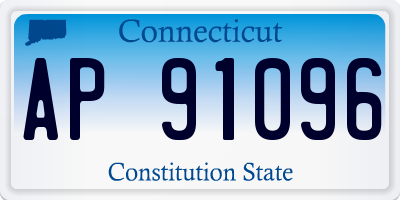 CT license plate AP91096