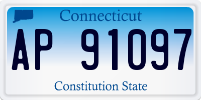 CT license plate AP91097