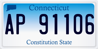 CT license plate AP91106