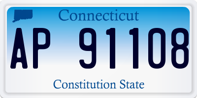 CT license plate AP91108