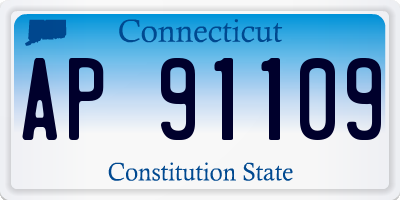 CT license plate AP91109