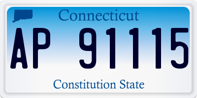 CT license plate AP91115