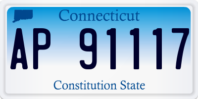 CT license plate AP91117