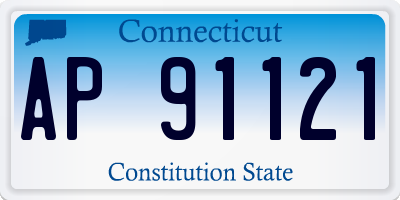 CT license plate AP91121