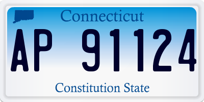 CT license plate AP91124