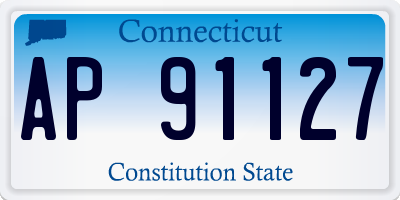 CT license plate AP91127