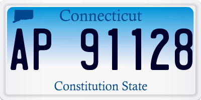 CT license plate AP91128