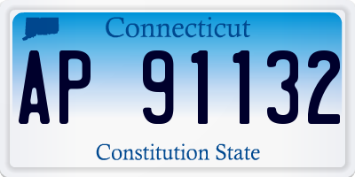 CT license plate AP91132