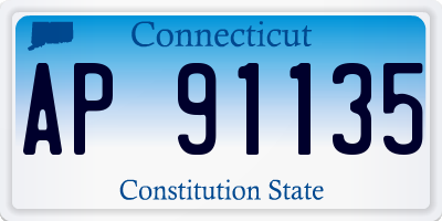 CT license plate AP91135