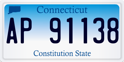 CT license plate AP91138