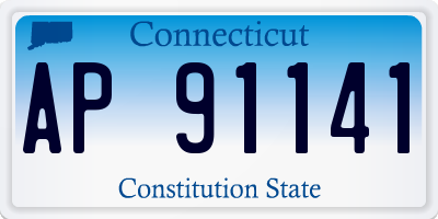 CT license plate AP91141