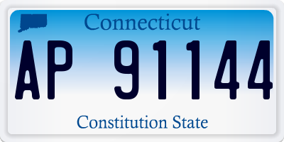 CT license plate AP91144