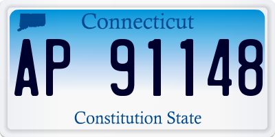 CT license plate AP91148