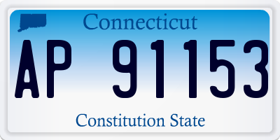 CT license plate AP91153