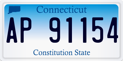 CT license plate AP91154