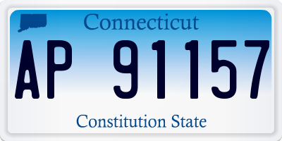 CT license plate AP91157