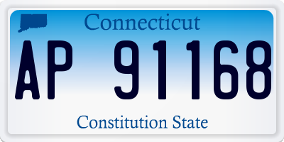 CT license plate AP91168