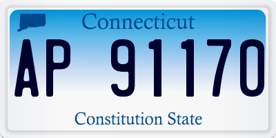 CT license plate AP91170