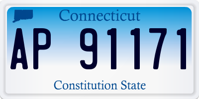 CT license plate AP91171