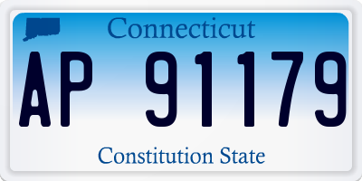 CT license plate AP91179